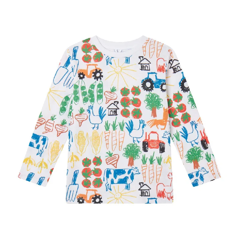 Farmyard Veggies Long-Sleeve T-shirt