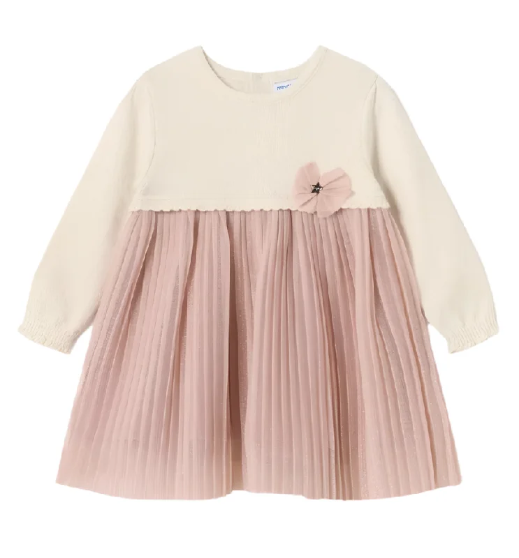 Baby Combined Pleated Dress