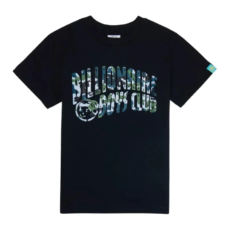 Billionaire Boys Club Kids Camo Arch Logo Black T-Shirt