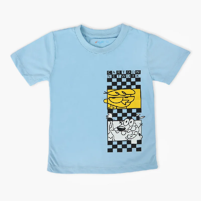 Boys Half Sleeves T-Shirt - Sky Blue