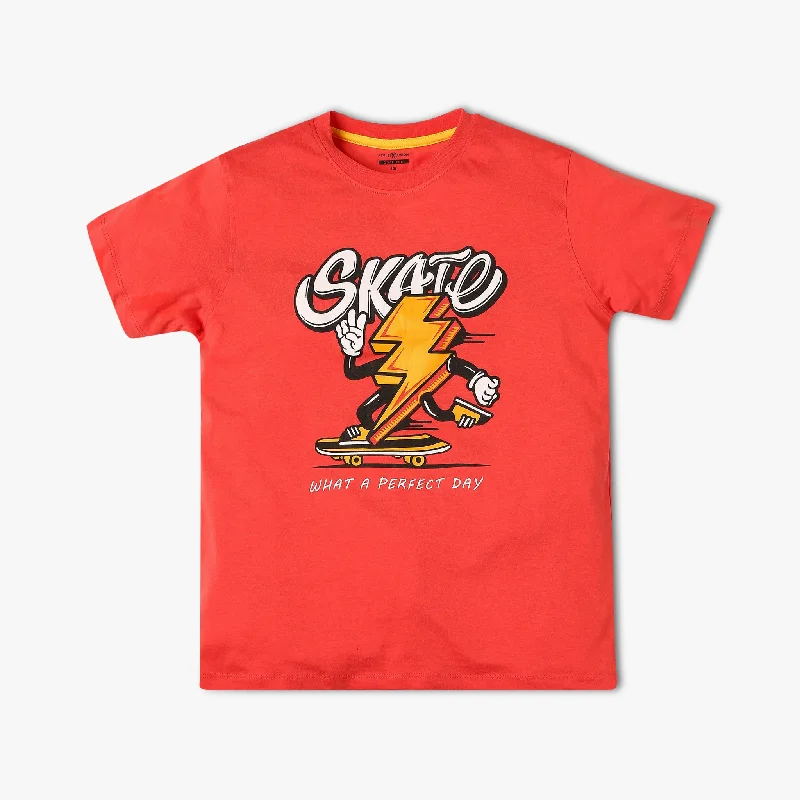 Boy's Regular Fit Graphic T-Shirt