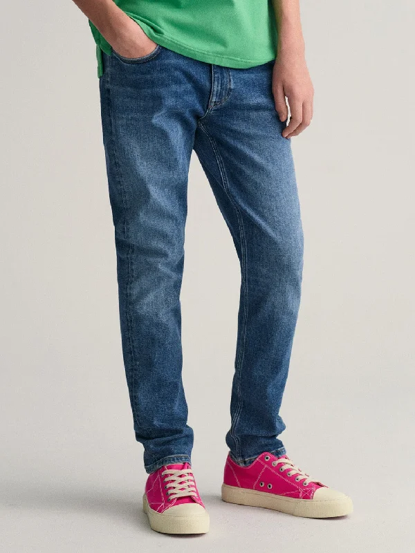 Gant Boys Slim Fit Light Fade Clean Look Jeans