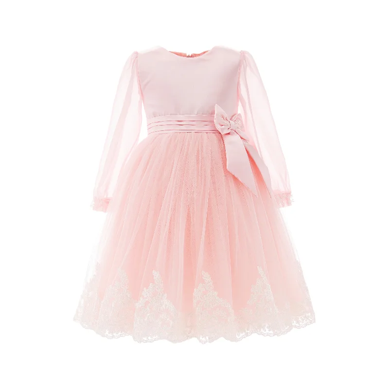 Pink Encina Victorian Bow Dress